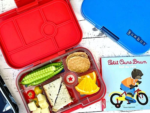 Yumbox roar red/race cars tray 6-sections madkasse Original